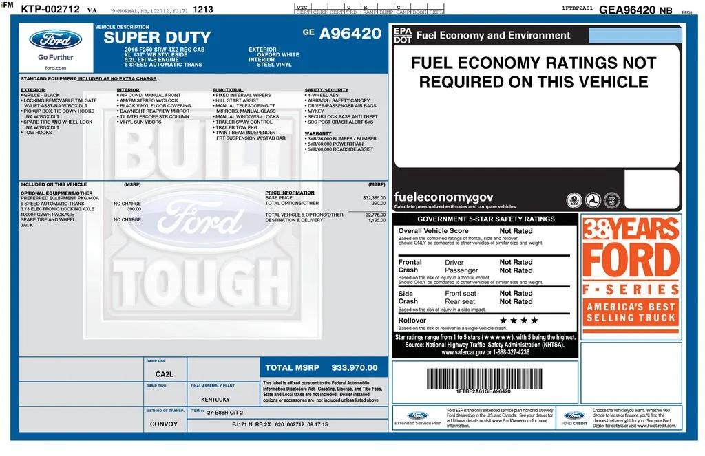 ford f-250 super duty 2016 1FTBF2A61GEA96420 image ford f-250 super duty 2016 1FTBF2A61GEA96420 image